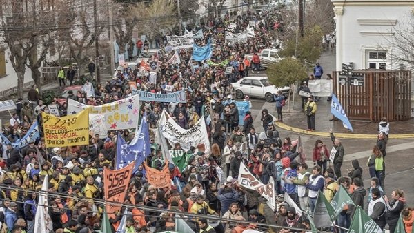 Chubut: nueva jornada de lucha en la novena semana de paro