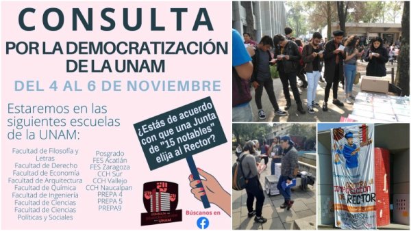 Comienza consulta por la democratización de la UNAM