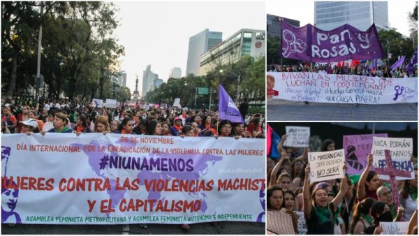 CDMX: Mujeres marcharon contra la violencia, la precarización y en solidaridad con las luchas en AL