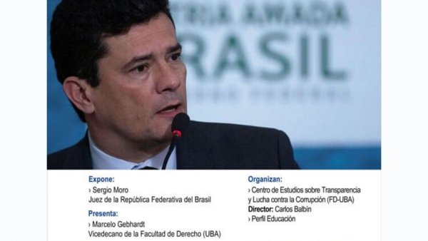 Derecho UBA: ante el repudio suspenden charla con el golpista Sergio Moro