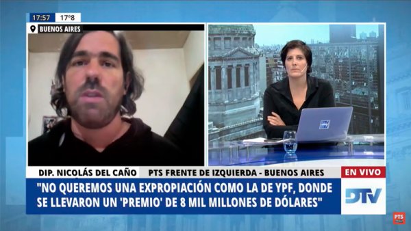 Nicolás del Caño: "Con Vicentin corresponde una expropiación sin pago a la patronal"