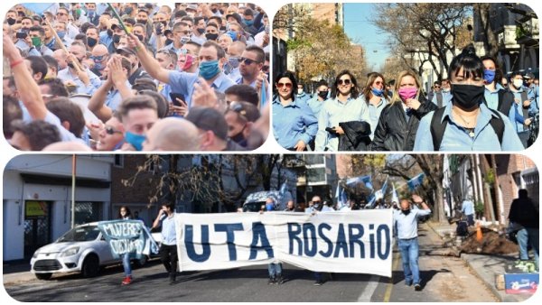 Paro de la UTA Rosario: defensa incondicional de los colectiveros en lucha por sus salarios