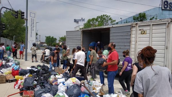 Guernica no está sola: colecta solidaria de trabajadores y estudiantes en la UNSAM