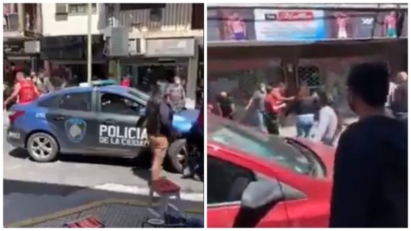 [Video] Policía y patotas contra vendedores ambulantes senegaleses en el barrio de Once