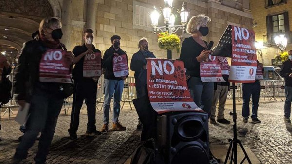 Concentración en Barcelona: ¡No al estado de alarma! ¡Por un plan de rescate de los trabajadores/as!