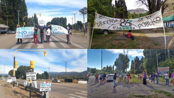 Jornada de lucha en la Escuela Primaria N°86 de San Martín de los Andes