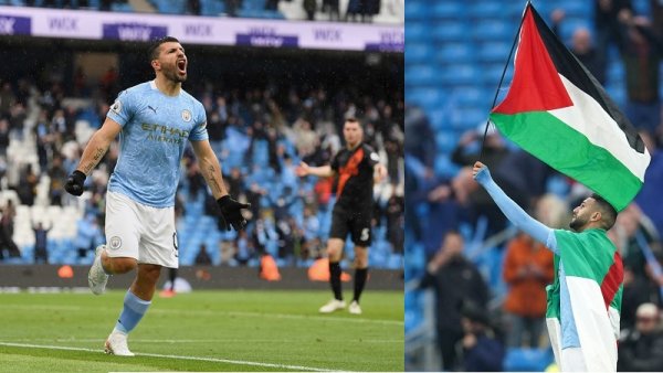 Manchester City: emotiva despedida del Kun y bandera palestina en festejo del campeonato