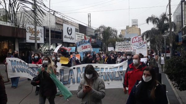 Nueva movilización de trabajadores de salud municipales que cobran salarios de indigencia