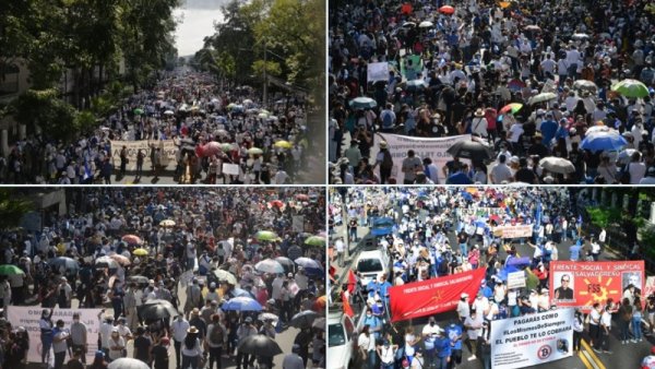 Decenas de miles toman las calles en El Salvador en protesta contra el Gobierno de Nayib Bukele