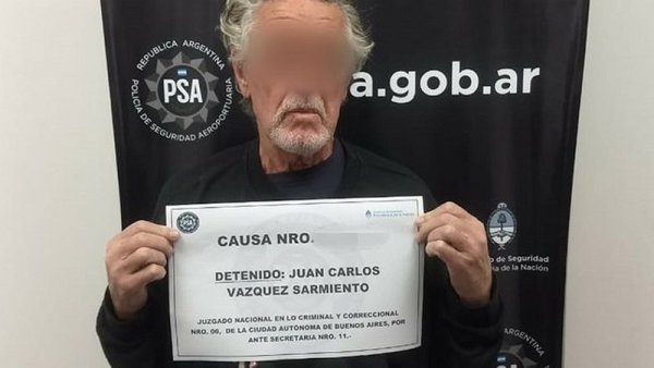 Detuvieron al represor Juan Carlos Vázquez Sarmiento 