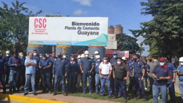 Guayana: trabajadores del cemento protestan por bajos salarios y anuncian nuevas acciones