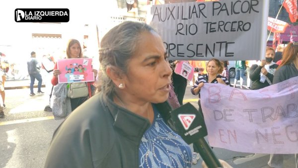 [Video] Trabajadoras de Paicor Río Tercero llevaron su lucha este 24 de Marzo