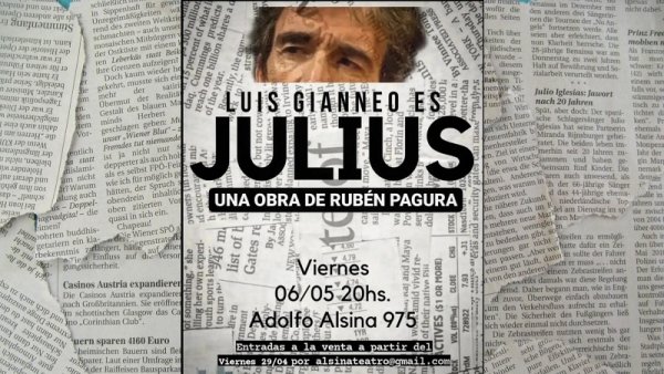 Se estrena la obra “Julius” de Rubén Pagura en el centro porteño