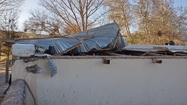 Se voló el techo de una escuela en Humahuaca