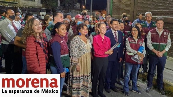 "Barrio Adentro", programa de proselitismo electoral de MORENA en la CDMX