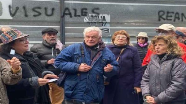 Artistas abrazan al Palais de Glace porque quieren convertirlo en un Museo de tango