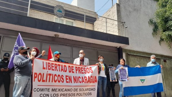 [EN VIVO] Mitin frente a embajada nigaragüense por libertad de presos políticos