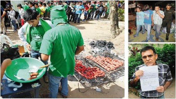 Choripanes, poleras, brigadeiros garantizan fuerza del voto ponderado docente