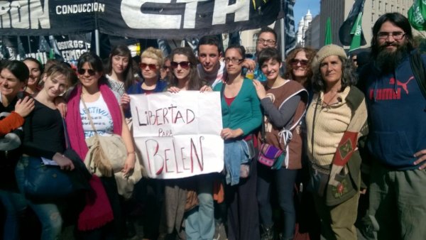 Municipales y docentes de Quilmes y Solano por la #LibertadParaBelen