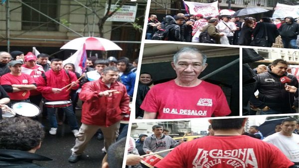 Trabajadores de La Litoraleña y La Casona marcharon al juzgado en defensa de sus puestos de trabajo