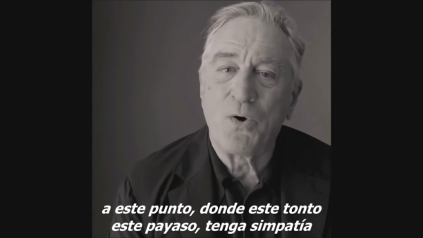 Un duro video de Robert De Niro se suma a la crisis de la candidatura de Donald Trump