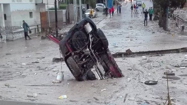 Fuertes inundaciones y cientos de evacuados en Comodoro Rivadavia