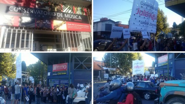 Concierto por la educación pública en el conservatorio Julián Aguirre de Banfield