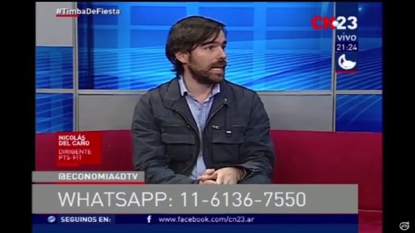 Del Caño: "Poner a Esteban Bullrich de candidato es un claro mensaje contra los trabajadores"