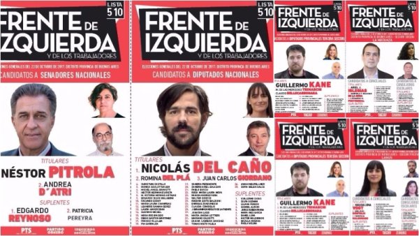 Legislativas 2017: conocé los candidatos que acompañan a Nicolás del Caño en la tercera sección