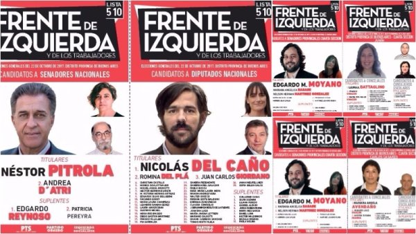 Legislativas 2017: conocé a los candidatos que acompañan a Nicolás del Caño en la cuarta sección