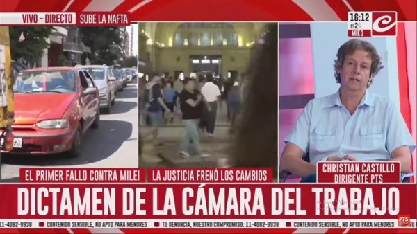 Christian Castillo: "Nos ajustan, mientras los más ricos celebran y se van a Punta del Este"