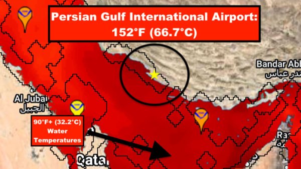 La sensación térmica alcanzó 66,7 grados en Irán, en el límite para la supervivencia de la vida humana y animal