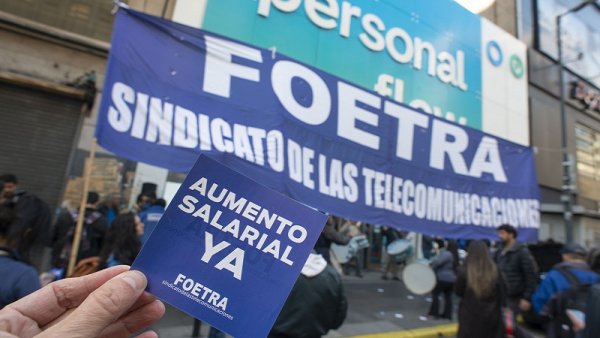 Telecomunicaciones: plenario de Foetra vota paro y movilización por salario