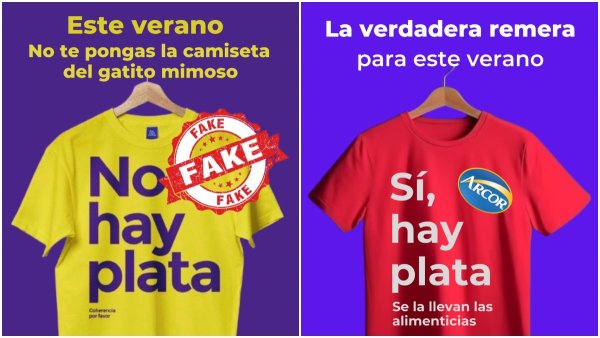 Sí, hay plata: la verdadera remera para este verano