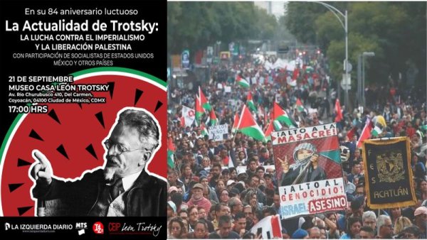 Trabajadores del STUNAM y la lucha por Palestina en la Casa Museo León Trotsky