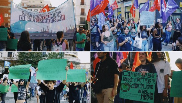 Madrid: cientos de jóvenes se movilizan contra la barbarie capitalista que destruye el planeta