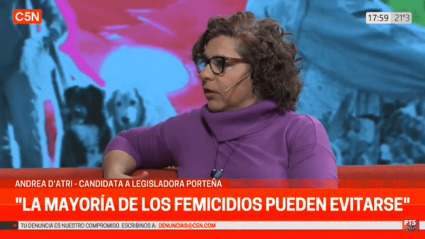 Andrea D'Atri: "La mayoría de las jefas de hogar tiene trabajo precario, sueldos de pobreza y alquila"