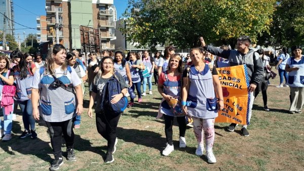 La Matanza: masiva movilización de docentes de nivel inicial contra la violencia en las escuelas