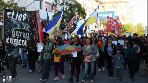 Movilización en Trelew por la liberación de la presas mapuche 