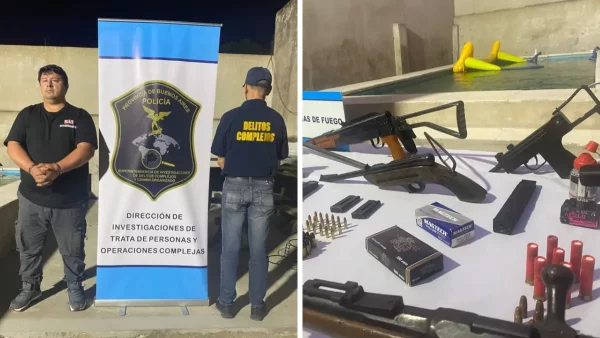 Un hombre de la Marina detenido por esclavizar jóvenes con un arsenal de guerra