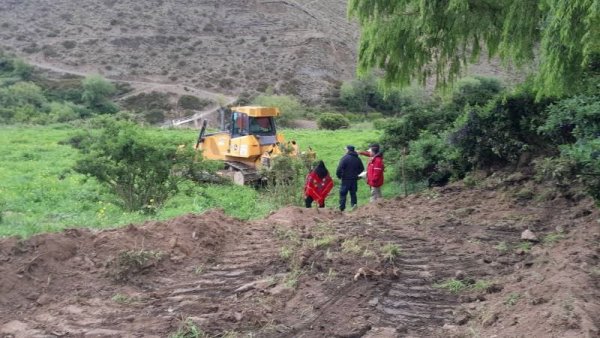 Conflicto en Caspalá: el Gobierno avanzó con obras con fuerte operativo policial