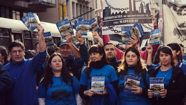 Madygraf moviliza a la Legislatura bonaerense por la Ley de Expropiación 