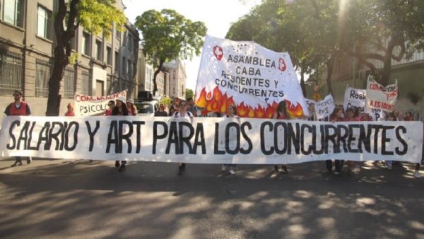 Concurrentes porteños continúan en lucha por sus reclamos