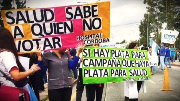 Grave ataque a trabajadores de la salud en Córdoba: fueron imputados por protestar