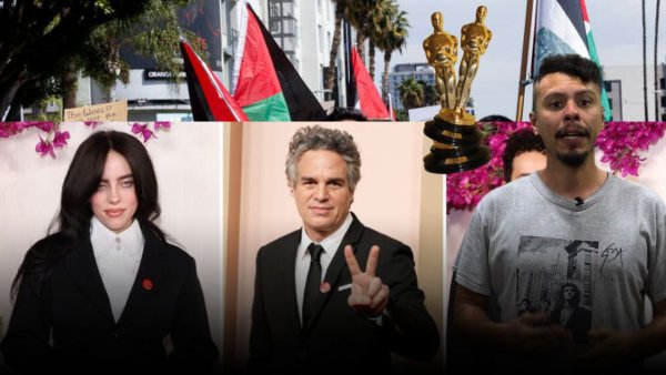 [Video] Celebridades muestran su apoyo a Palestina durante los Premios Oscar 2024