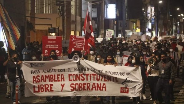 ¡Francisco Sagasti no nos representa! Por una Asamblea Constituyente Libre y Soberana