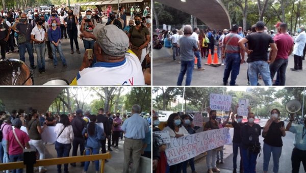 Trabajadores y profesores universitarios protestan en la UCV y llaman a movilizarse este 3 de noviembre