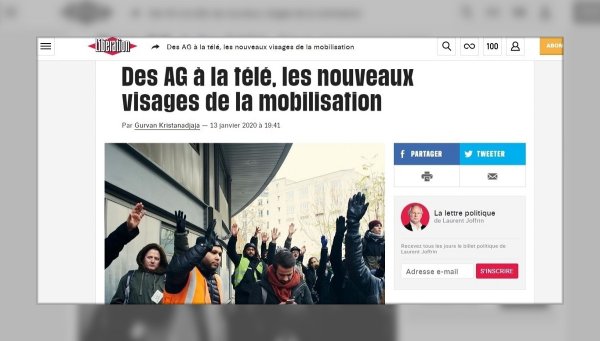 Libération: “De las asambleas a la TV, las nuevas caras de la movilización”