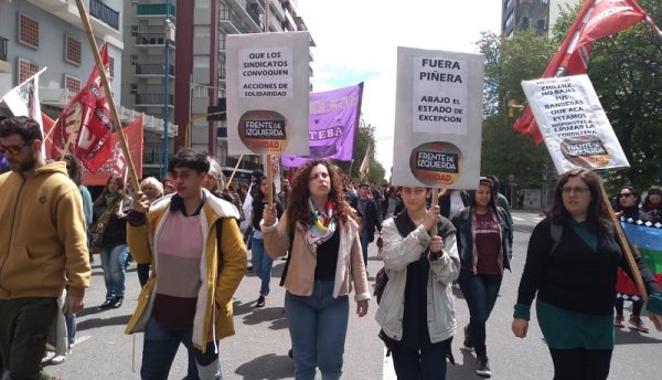 Mar del Plata: marcharon en solidaridad con el pueblo chileno