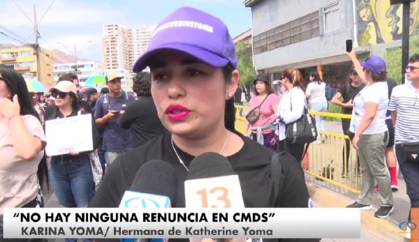 Familia de Katherine Yoma mantiene exigencia de renuncia de directivos CMDS, alcalde y dirección de Escuela D-68